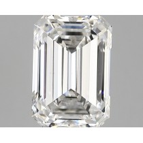 Lab Created 2.52 Carat F-VVS2 Emerald Cut Diamond Lab Created 2.52 Carat F-VVS2 Emerald Cut Diamond