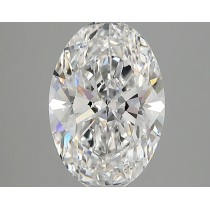 Lab Created 2.45 Carat D-VVS2 Oval Diamond