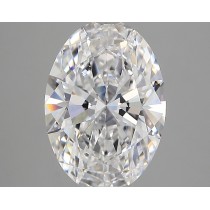 Lab Created 2.85 Carat D-VVS2 Oval Diamond