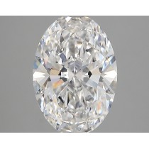 Lab Created 2.46 Carat D-VVS1 Oval Diamond Lab Created 2.46 Carat D-VVS1 Oval Diamond