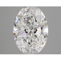 Lab Created 2.75 Carat D-VVS2 Oval Diamond