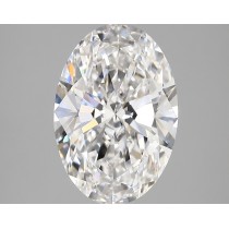 Lab Created 4.01 Carat E-VVS2 Oval Diamond