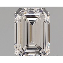 Lab Created 1.74 Carat D-VVS2 Emerald Cut Diamond