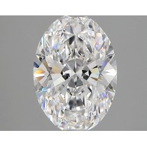 Lab Created 2.31 Carat D-VVS2 Oval Diamond Lab Created 2.31 Carat D-VVS2 Oval Diamond