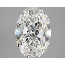 Lab Created 4.05 Carat E-VVS2 Oval Diamond