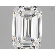 Lab Created 2.46 Carat D-VVS2 Emerald Cut Diamond