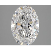 Lab Created 2.35 Carat E-VVS2 Oval Diamond