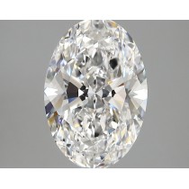 Lab Created 3.53 Carat E-VVS2 Oval Diamond
