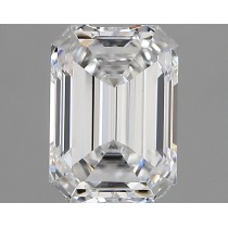 Lab Created 1.53 Carat D-VS1 Emerald Cut Diamond