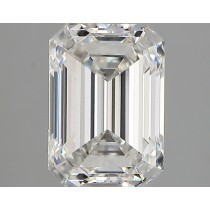 Lab Created 2.58 Carat F-VVS2 Emerald Cut Diamond