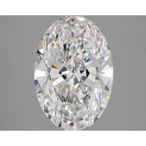 Lab Created 2.95 Carat E-VVS2 Oval Diamond Lab Created 2.95 Carat E-VVS2 Oval Diamond