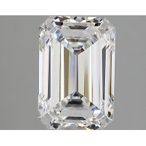 Lab Created 2.50 Carat D-VS1 Emerald Cut Diamond