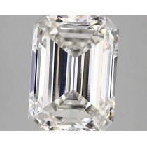 Lab Created 5.44 Carat F-VVS2 Emerald Cut Diamond