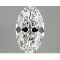 Lab Created 2.55 Carat D-VVS2 Oval Diamond