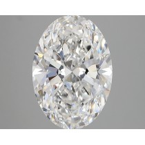 Lab Created 4.03 Carat E-VVS2 Oval Diamond