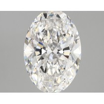 Lab Created 2.48 Carat E-VVS2 Oval Diamond