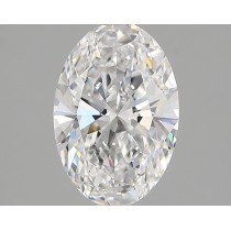 Lab Created 1.42 Carat D-VVS2 Oval Diamond