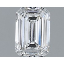 0.64 Carat F-SI1 Emerald Cut Natural Diamond Certified By GIA