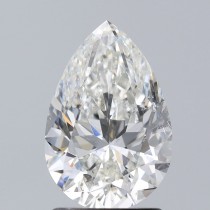1.53 Carat H-SI2 Pear Shaped Natural Diamond 1.53 Carat H-SI2 Pear Shaped Natural Diamond