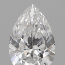 0.26 Carat D-VS2 Pear Shaped Natural Diamond