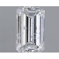 1.00 Carat E-SI2 Emerald Cut Natural Diamond Certified By IGI
