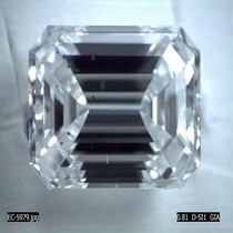 0.81 Carat D-SI1 Emerald Cut Natural Diamond 0.81 Carat D-SI1 Emerald Cut Natural Diamond