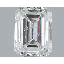 0.91 Carat F-SI1 Emerald Cut Natural Diamond