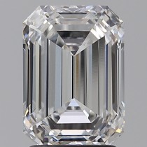 Lab Created 2.51 Carat D-VVS1 Emerald Cut Diamond