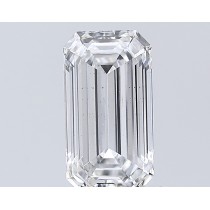 Lab Created 0.85 Carat F-SI1 Emerald Cut Diamond Lab Created 0.85 Carat F-SI1 Emerald Cut Diamond