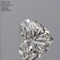 1.00 Carat F-I1 Heart Shaped Natural Diamond 1.00 Carat F-I1 Heart Shaped Natural Diamond