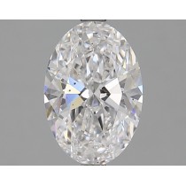 Lab Created 1.70 Carat D-SI1 Oval Diamond