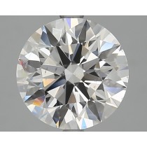 Lab Created 3.20 Carat D-SI1 Round Diamond