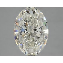 Lab Created 4.21 Carat H-VVS2 Oval Diamond