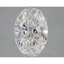 Lab Created 4.11 Carat F-VVS1 Oval Diamond