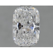 Lab Created 0.93 Carat D-VS1 Cushion Cut Diamond