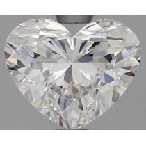 Lab Created 1.52 Carat D-VS1 Heart Shaped Diamond
