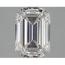 Lab Created 2.84 Carat D-VS1 Emerald Cut Diamond Lab Created 2.84 Carat D-VS1 Emerald Cut Diamond