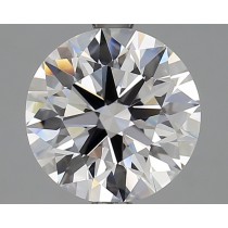 Lab Created 2.68 Carat D-VVS1 Round Diamond