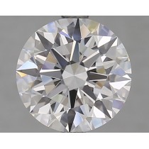 Lab Created 2.68 Carat D-VVS1 Round Diamond