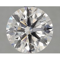 Lab Created 2.51 Carat D-VVS2 Round Diamond