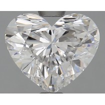 Lab Created 1.51 Carat D-VVS2 Heart Shaped Diamond