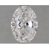 Lab Created 1.03 Carat D-VVS2 Oval Diamond Certified By IGI