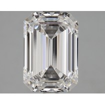 Lab Created 2.92 Carat E-VS1 Emerald Cut Diamond