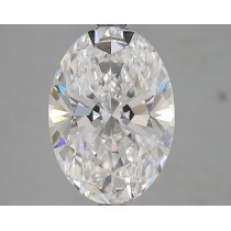 Lab Created 4.21 Carat D-VVS2 Oval Diamond