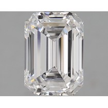 Lab Created 2.03 Carat D-VVS2 Emerald Cut Diamond