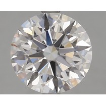 Lab Created 2.51 Carat D-VVS2 Round Diamond