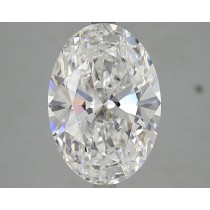 Lab Created 4.24 Carat D-VVS2 Oval Diamond
