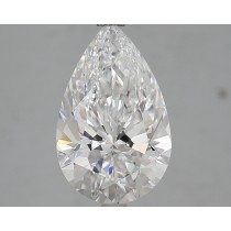 Lab Created 3.04 Carat D-IF Pear Shaped Diamond