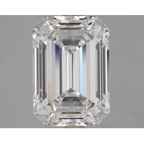 Lab Created 2.83 Carat D-IF Emerald Cut Diamond