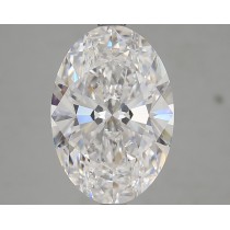 Lab Created 4.32 Carat D-VVS2 Oval Diamond